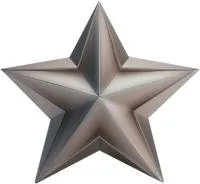 Звезда из нержавеющей стали декор на стелу в Обнинске (518508)