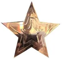 Звезда на памятник ø 150 (518234) монтаж обелиск - стела мм. пустотелая  в Обнинске