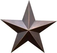 Звезда на памятник листовая бронза патина в Обнинске (518498)