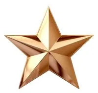 Бронзовая звезда накладка на памятник в Обнинске (518475)