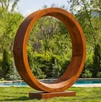 Кортеновская сталь скульптура кольцо (518267) монтаж арт-объект  в Обнинске