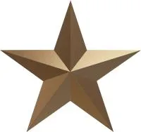 Звезда на памятник ветерану ВОВ из бронзы в Обнинске (518494)