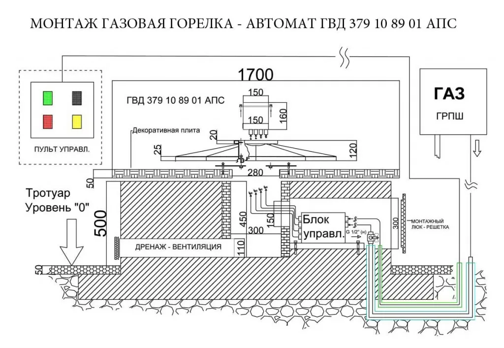 Монтаж газовой горелки с автоматикой для вечного огня в Обнинске Монтаж газовой горелки с автоматикой для вечного огня в Обнинске